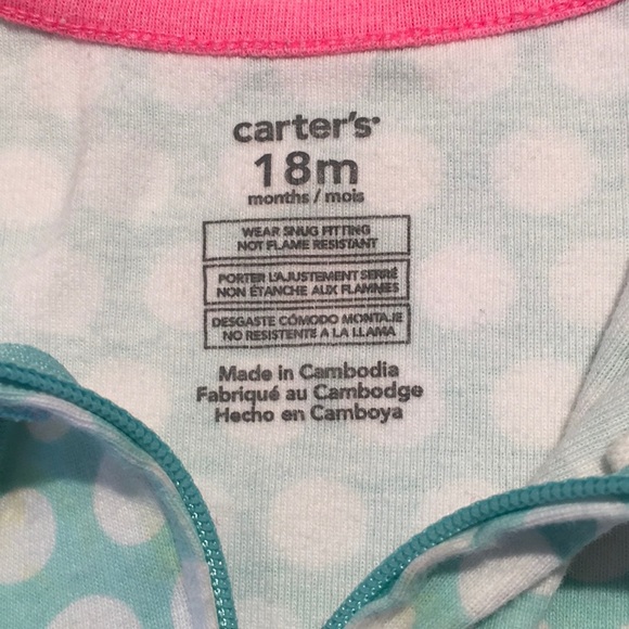 2 Carter’s Onesies Sleepers - Picture 4 of 8